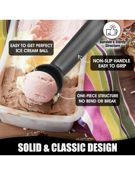 Cuchara de Helado CUNSENR de Aluminio Antiadherente 17.8 cm