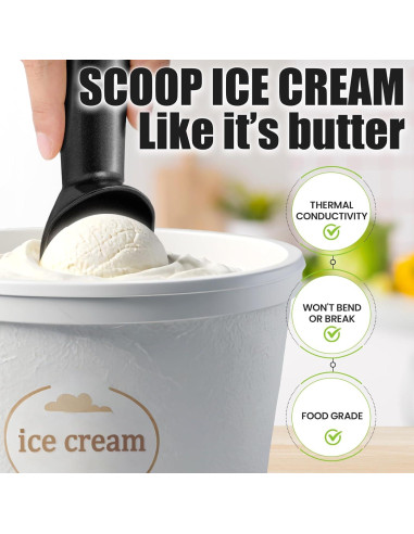 Cuchara de Helado CUNSENR de Aluminio Antiadherente 17.8 cm