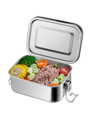 Caja de Almuerzo Bento Leonyo 550ml Acero Inoxidable 18/10