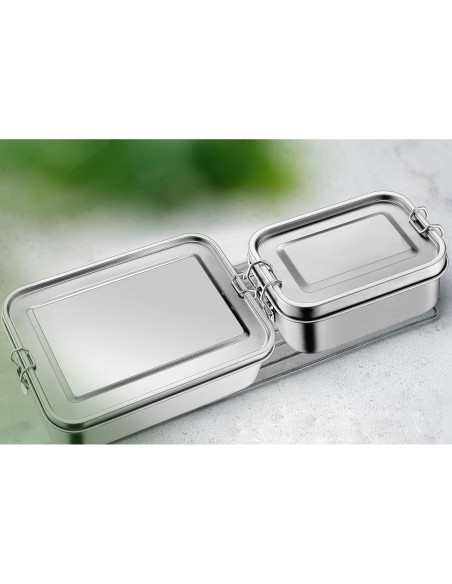 Caja de Almuerzo Bento Leonyo 550ml Acero Inoxidable 18/10