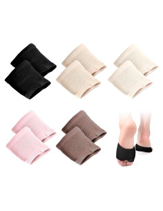 Medias Abiertas para Mulas de Mujeres - 5 Pares Algodón Antideslizantes