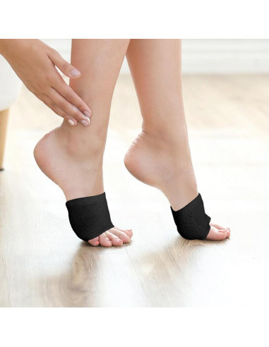 Medias Abiertas para Mulas de Mujeres - 5 Pares Algodón Antideslizantes