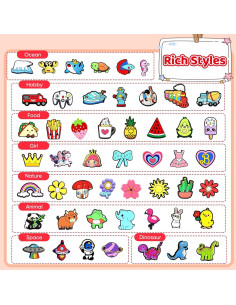 Toppers de Lápiz Sanglow, Paquete de 50 Animales y Dinosaurios 2