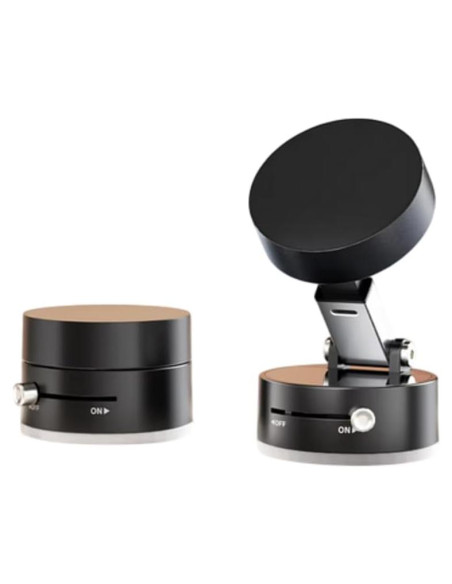 Soporte para Teléfono Móvil Succión Magnética Plegable Negro