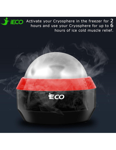 Bola de Masaje Fría iECO Cryosphere 6 cm - Terapia de Hielo y Calor