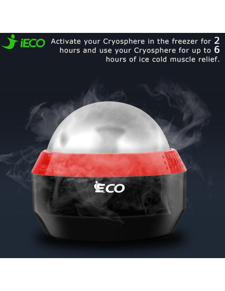 Bola de Masaje Fría iECO Cryosphere 6 cm - Terapia de Hielo y Calor