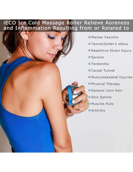 Bola de Masaje Fría iECO Cryosphere 6 cm - Terapia de Hielo y Calor