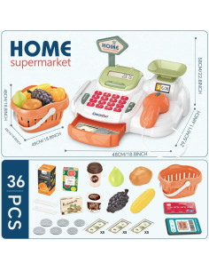 Caja Registradora de Juguete Sotodik con Sonidos y Accesorios 2