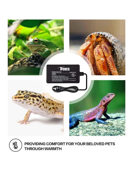 Almohadilla Térmica para Reptiles iPower 10x17 cm 2 Pack