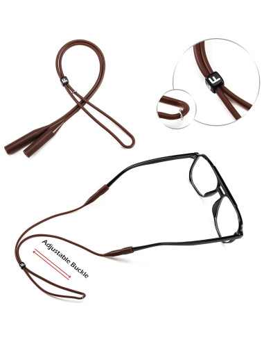 Correa de Silicona Elástica Feisedy para Gafas - 2 Paquetes