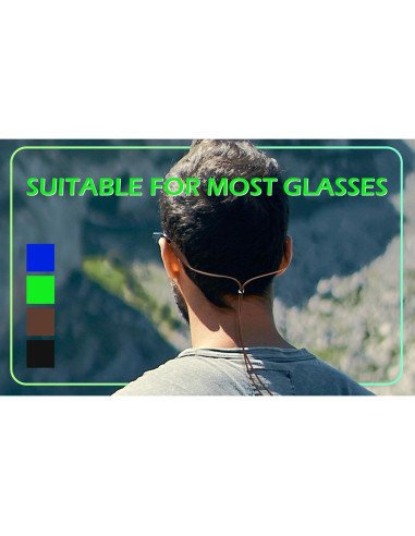 Correa de Silicona Elástica Feisedy para Gafas - 2 Paquetes