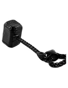 Collar de Acero Inoxidable HZMAN con Colgante de Martillo 55.88 cm