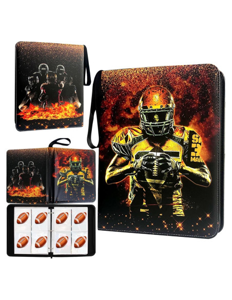 Carpeta de Tarjetas de Fútbol QANYYO 400 Bolsillos Recargable