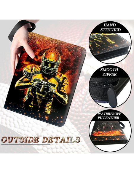 Carpeta de Tarjetas de Fútbol QANYYO 400 Bolsillos Recargable