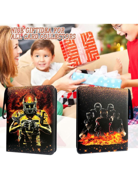 Carpeta de Tarjetas de Fútbol QANYYO 400 Bolsillos Recargable