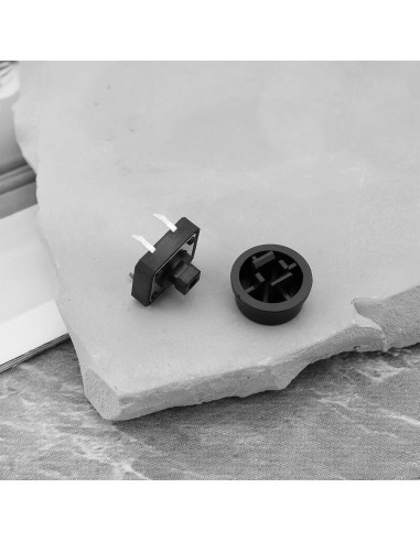 25 Micro Interruptores 4Pin Auto-reinicio OTOTEC Negro 12x12mm