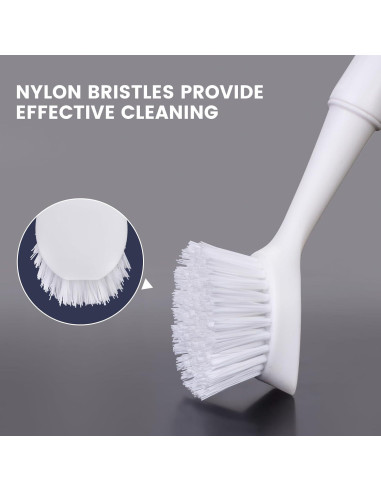 Cepillo para Platos Apvpvpt con Raspador y Mango Ergonómico - 2 Unidades