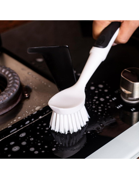 Cepillo para Platos Apvpvpt con Raspador y Mango Ergonómico - 2 Unidades Cepillo para Platos Apvpvpt con Raspador y Mango Ergonómico - 2 Unidades