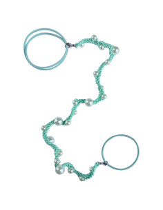 Lazos de Pelo de Perlas DAOSUN Aqua 40.64 cm para Mujeres