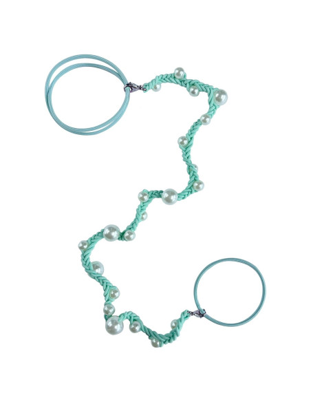 Lazos de Pelo de Perlas DAOSUN Aqua 40.64 cm para Mujeres