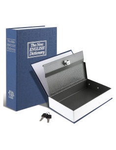 Caja de Seguridad en Forma de Libro Tahoe Trails Azul Marino