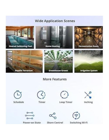 Controlador de Temperatura Inteligente Huacaoe 1CH 10A