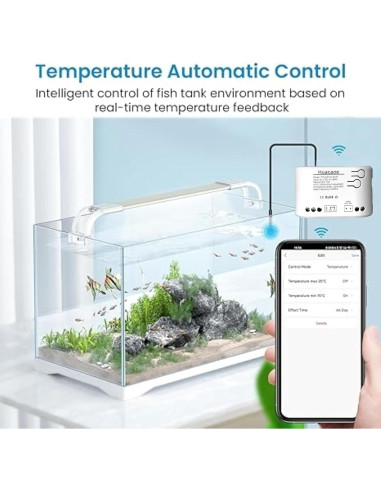 Controlador de Temperatura Inteligente Huacaoe 1CH 10A