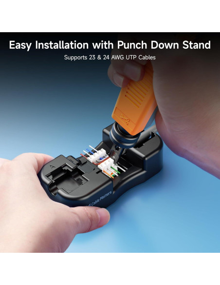 Cable Keystone Cat6 RJ45 25 Unidades Cable Matters Negro