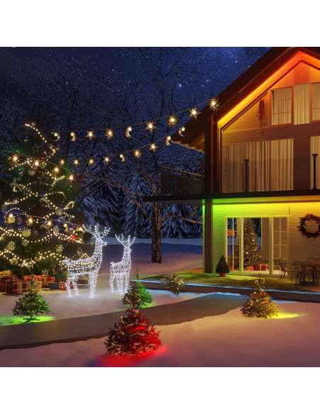 Luces de Cadena Solares Beautyard 4m Estrella Luna Sol LED Luces de Cadena Solares Beautyard 4m Estrella Luna Sol LED