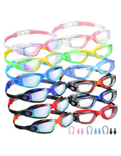 Paquete de 12 Gafas de Natación Xuhal Antivaho y Sin Fugas
