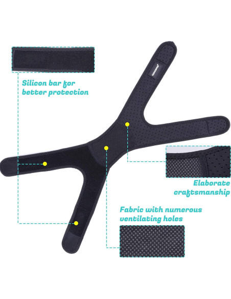 Rodillera Patelar Doble Ajustable Thx4COPPER Alivio Dolor