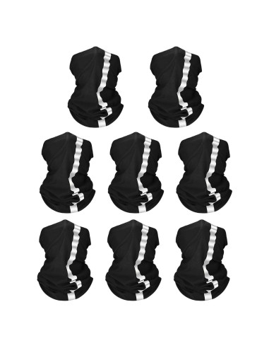 Bufandas de Cuello Reflectantes SATINIOR 8 Pcs UV Poliéster