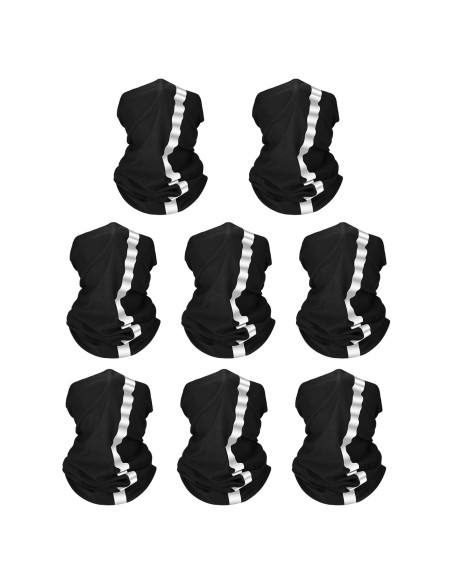 Bufandas de Cuello Reflectantes SATINIOR 8 Pcs UV Poliéster