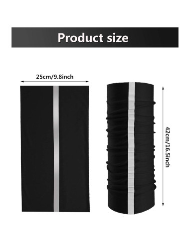 Bufandas de Cuello Reflectantes SATINIOR 8 Pcs UV Poliéster