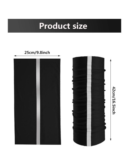 Bufandas de Cuello Reflectantes SATINIOR 8 Pcs UV Poliéster