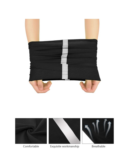 Bufandas de Cuello Reflectantes SATINIOR 8 Pcs UV Poliéster