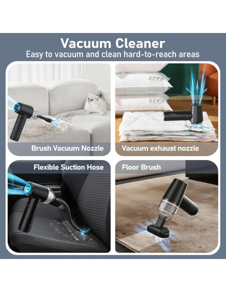 Aspiradora Inalámbrica OGMAPLE VC43-GR 11000PA Compacta