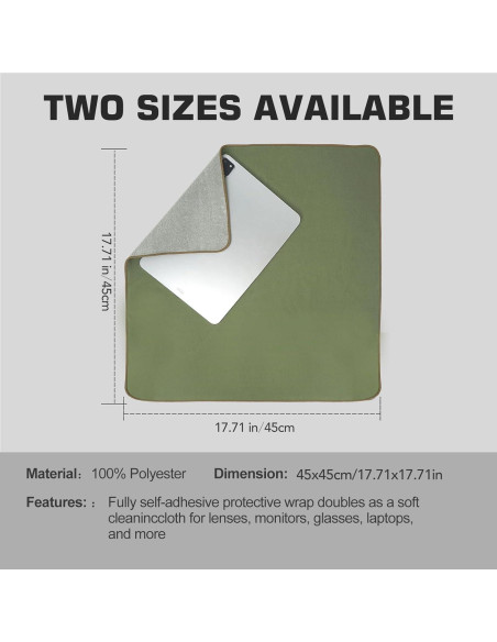 Funda Protectora para Lente de Cámara XAMOREST 15" Verde Oscuro Funda Protectora para Lente de Cámara XAMOREST 15" Verde Oscuro