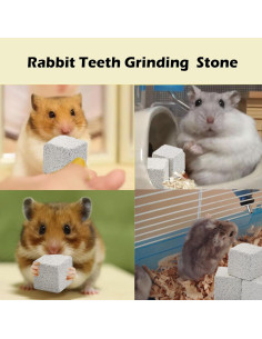 Bloques de Lava para Hámster PINVNBY - 9 Piezas, Masticar y Salud Dental 2