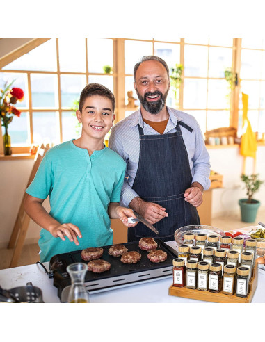 Frascos de Especias Aliggbent 36 Pcs 113 ml Vidrio con Tapas