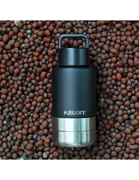 Botella de Agua Aislada para Perros KEWIXY 0.95 L Negra Botella de Agua Aislada para Perros KEWIXY 0.95 L Negra