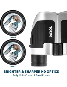 Binoculares TCXDG 12x25 Compactos Impermeables para Niños 2