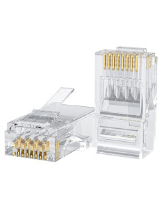Conectores Ethernet RJ45 Cat6 CableCreation - Paquete de 10