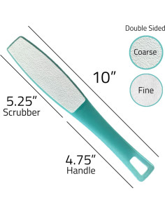 Lima de Pies Doble Cara ALAZCO con Mango Ergonómico 25.4 cm 2