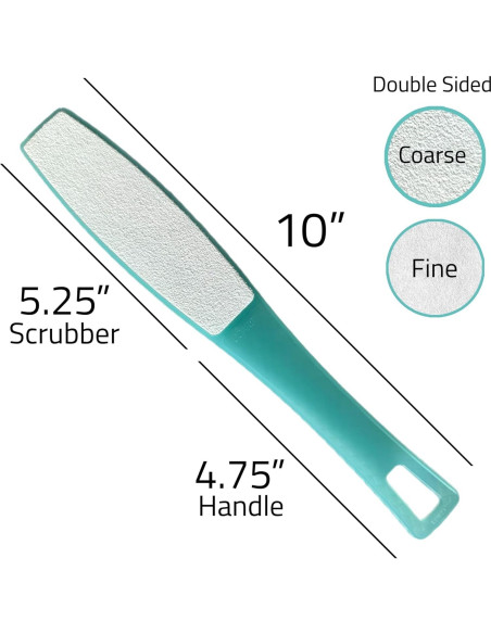 Lima de Pies Doble Cara ALAZCO con Mango Ergonómico 25.4 cm Lima de Pies Doble Cara ALAZCO con Mango Ergonómico 25.4 cm