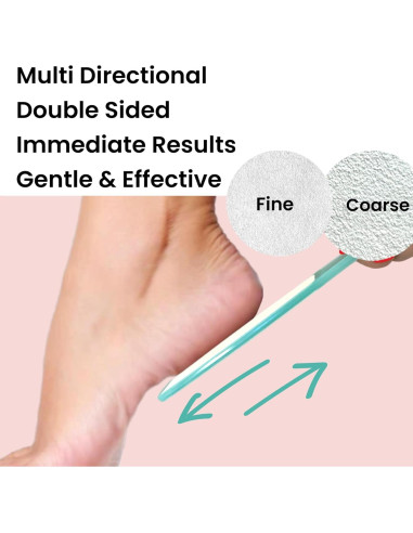Lima de Pies Doble Cara ALAZCO con Mango Ergonómico 25.4 cm