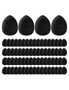 72 Esponjas de Maquillaje Mini Gerrii - Puff de Polvo Negro