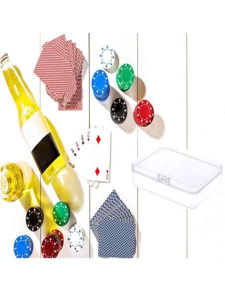 3 Cajas Rectangulares Transparentes Goiio para Almacenamiento