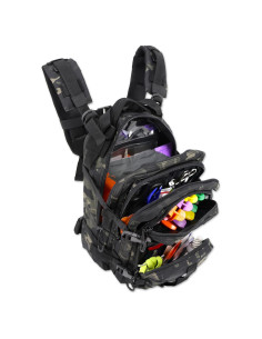 Mochila Médica Lightning X LXPB89 Camuflaje Negro + Kit