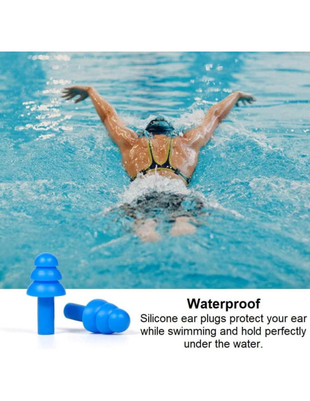 50 Pares de Tapones de Silicona Quality Plugs Reutilizables Impermeables